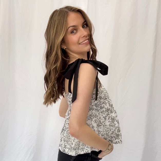 Jess Floral Bow Tank