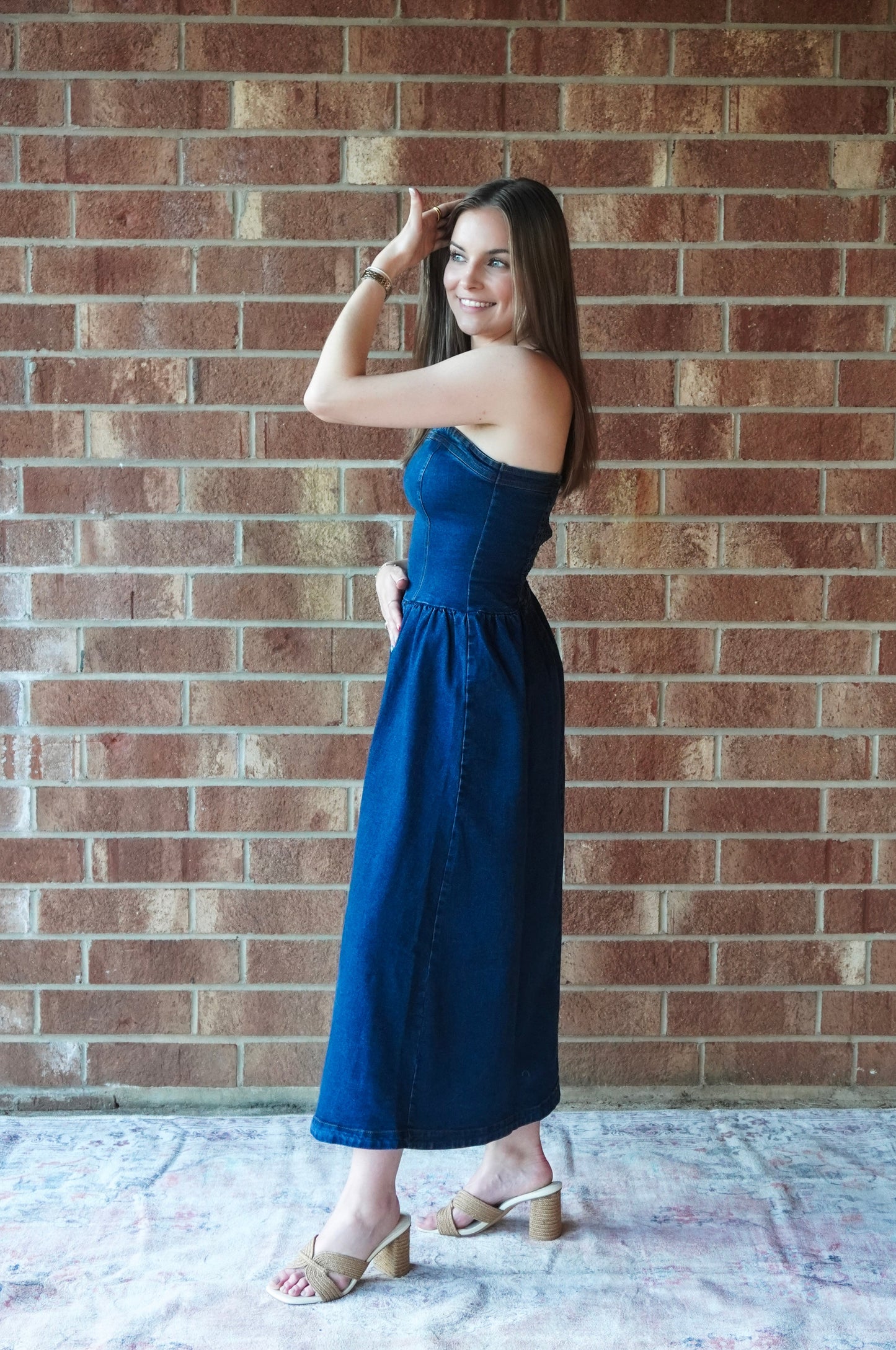 Happy Hour Denim Dress