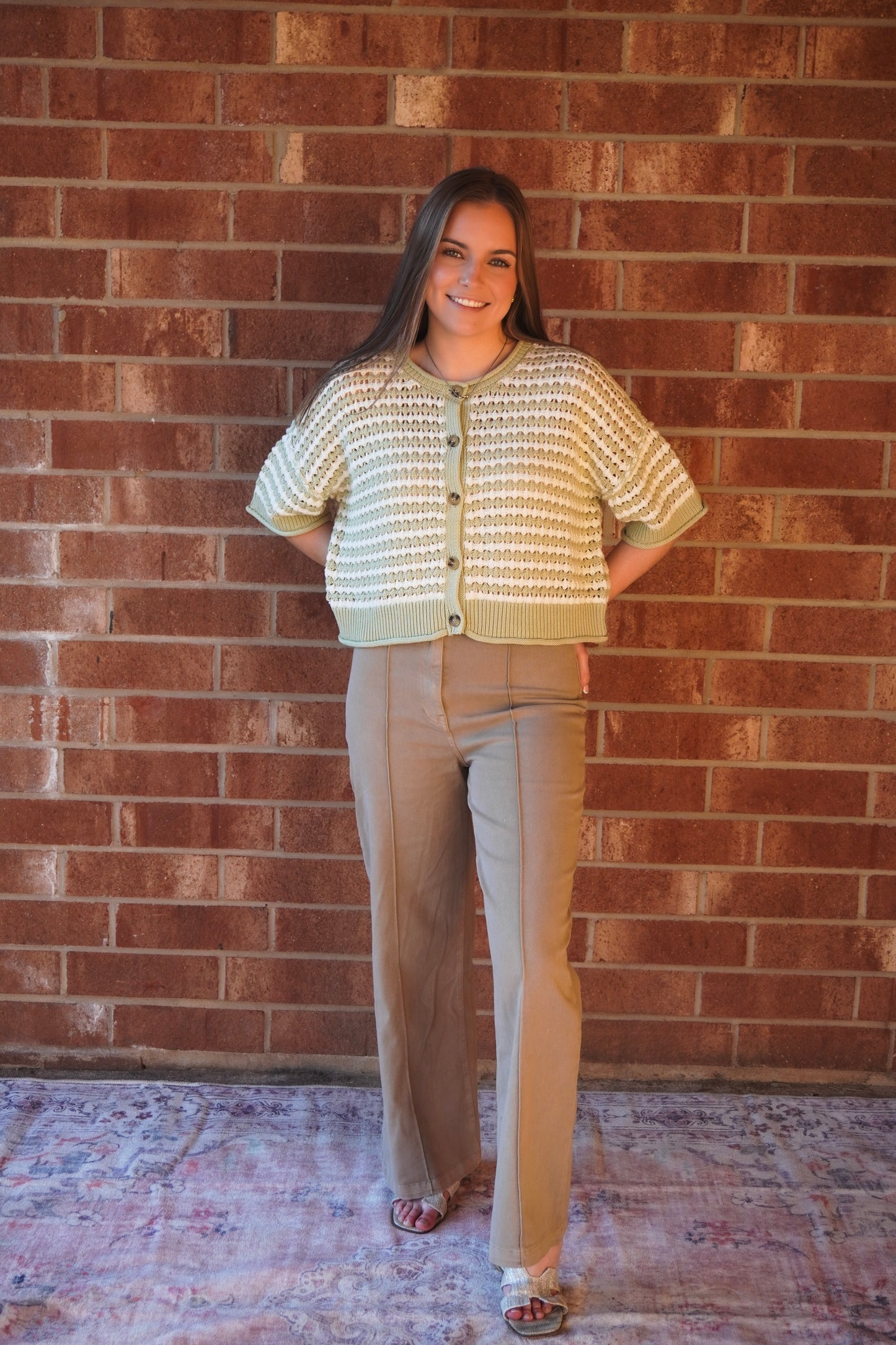 Green Tea Knit Cardigan