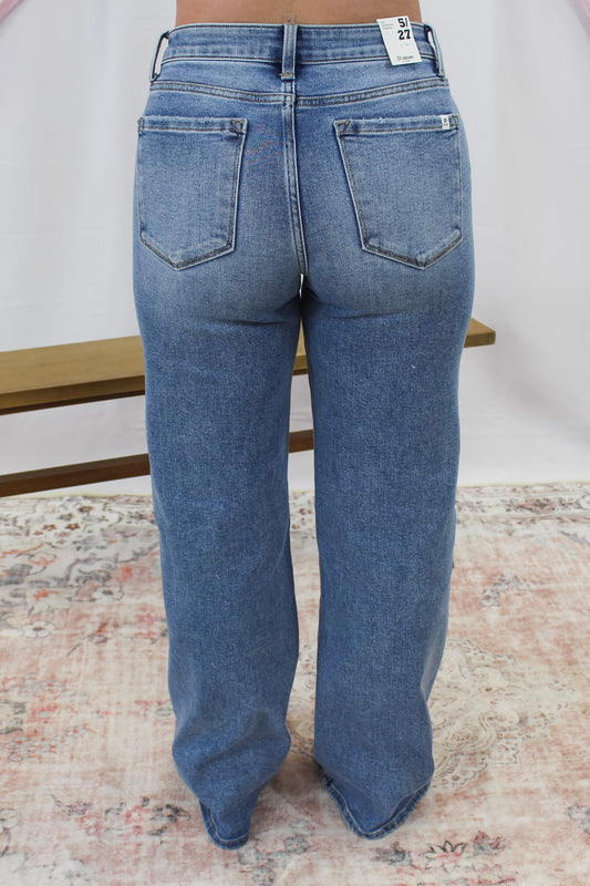 Everyday Light Wash Wide Leg Jeans