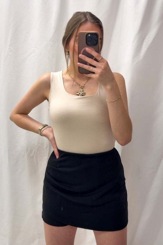 On-The-Go Black Athletic Skort