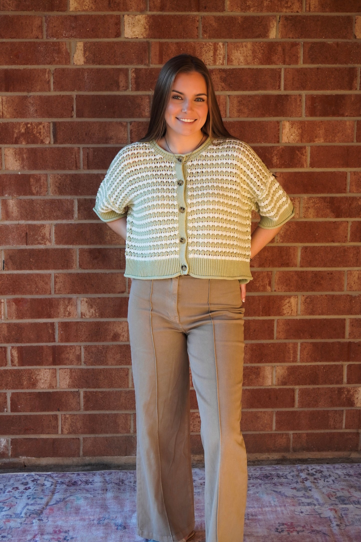 Green Tea Knit Cardigan
