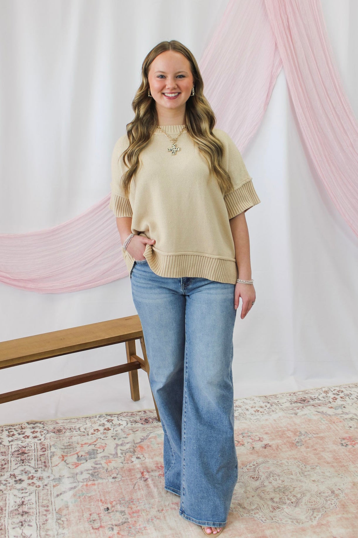 Everyday Light Wash Wide Leg Jeans