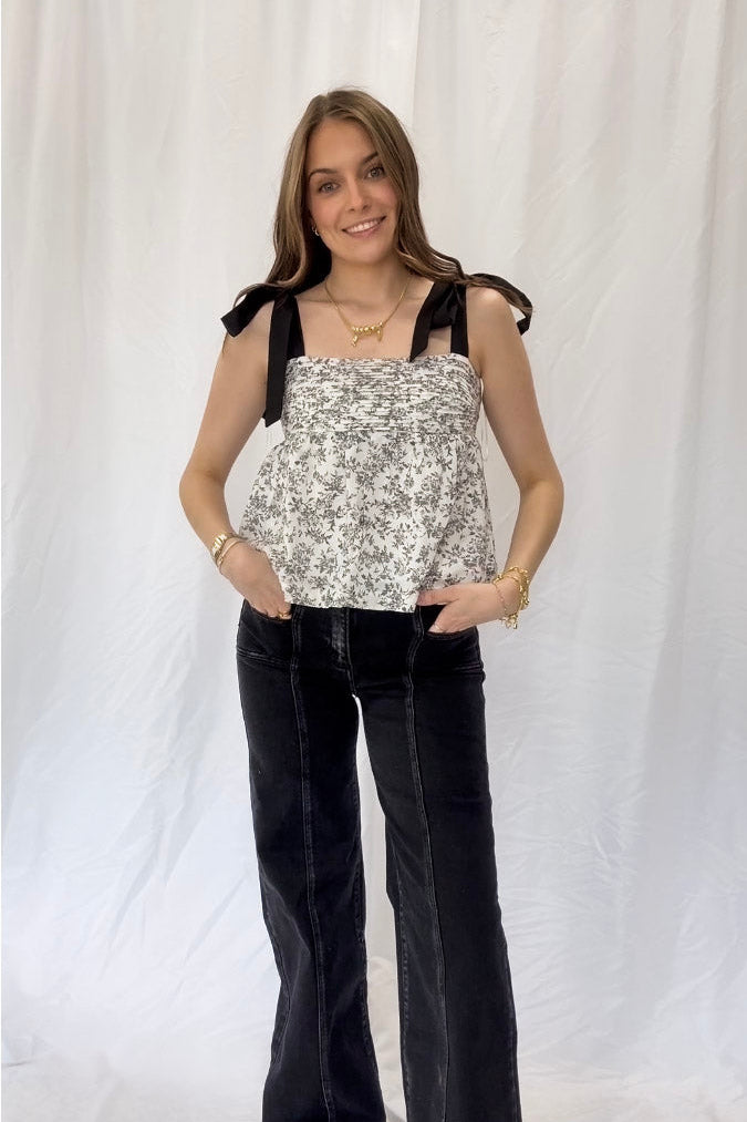 Jess Floral Bow Tank