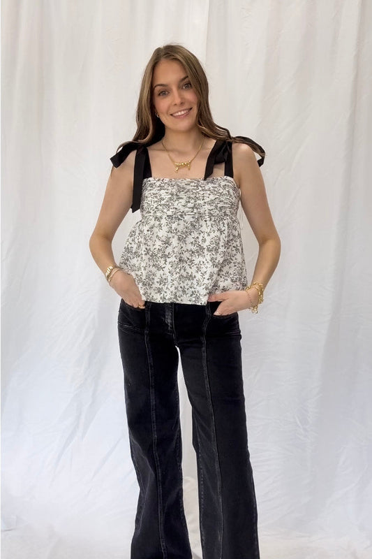 Jess Floral Bow Tank