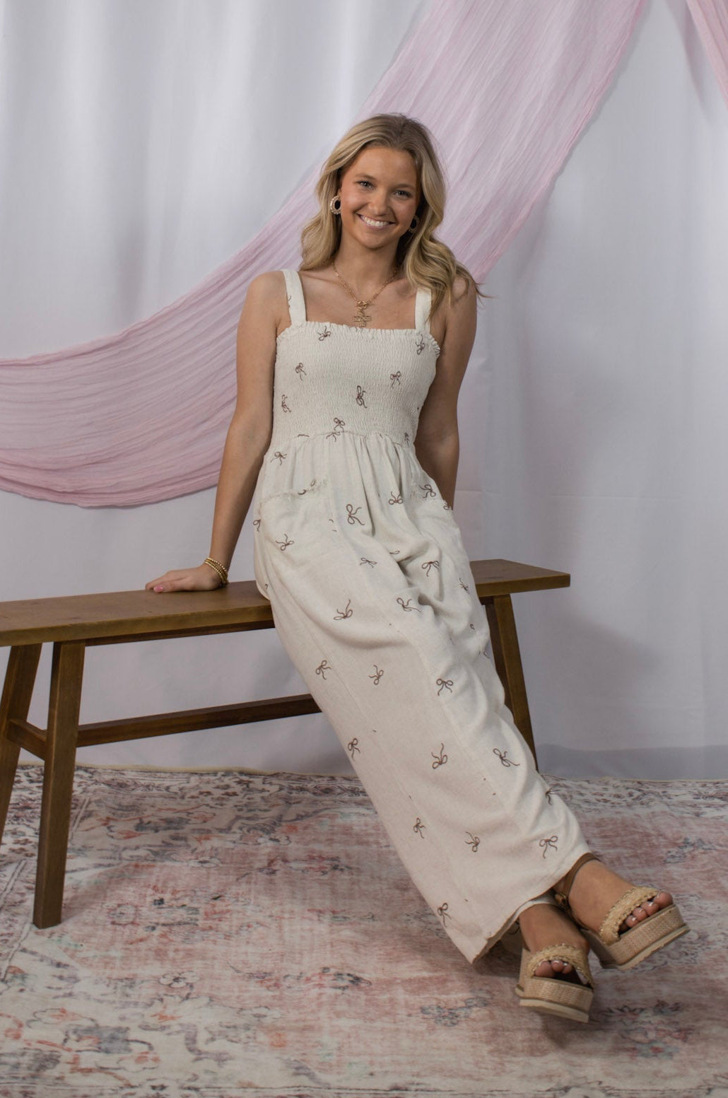All Tied Up Bow Embroidered Jumper